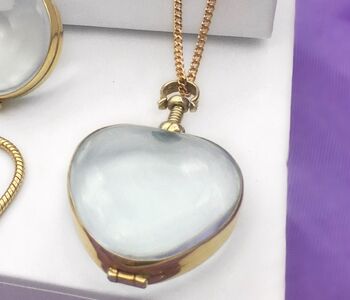 Heart Shaped Personalised Locket Necklace, 5 of 9