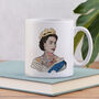 Queen Elizabeth With Tattoos Commemorative Mug, thumbnail 2 of 2
