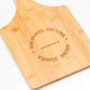 Personalised Bamboo Paddle Cheese Board, thumbnail 5 of 6