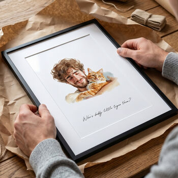 Custom Watercolour Illustrated Pet Print, 5 of 7