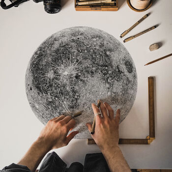 Personalised Lunar Moon Artwork, 2 of 9