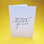 New Year Date For 2023 With Date Card, thumbnail 1 of 6