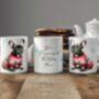 Personalised Brindle French Bulldog In Christmas Jumper Mug, thumbnail 2 of 2