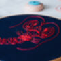 Lobster Embroidery Kit, thumbnail 3 of 6
