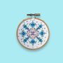 Snowflake Cross Stitch Kit, thumbnail 1 of 9