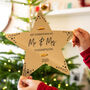 Personalised First Christmas As Mr And Mrs Tree Topper, thumbnail 2 of 5