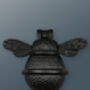 Brass Bee Door Knocker Black Finish, thumbnail 1 of 8