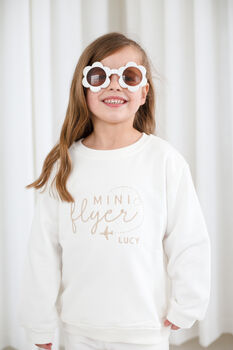 Mini Flyer Personalised Embroidered Airport Sweatshirt Jumper, 2 of 10