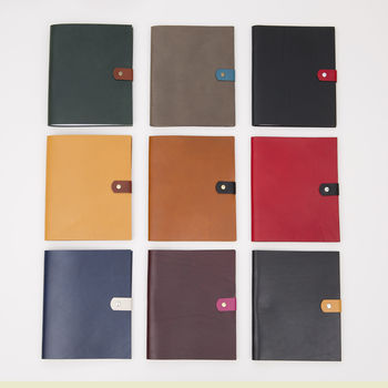 Personalised Refillable Leather Notebook, 8 of 12