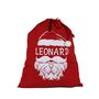 Personalised Santa Organic Cotton Christmas Sack, 50x75cm, thumbnail 2 of 2