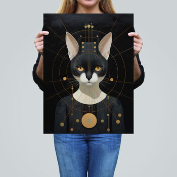 Interplanetary Cat Queen Futuristic Wall Art Print, 2 of 6