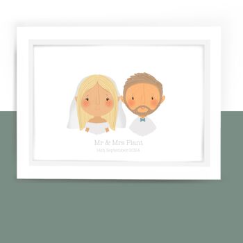 Customised Wedding Portrait, 2 of 4