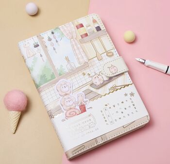 Cute Bunny Sushi A5 Lined Notebooks, 2 of 4