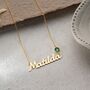 'Her Name' Personalised Birthstone Necklace, thumbnail 1 of 12