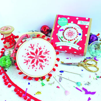 Snowflake Cross Stitch Bauble Kit