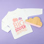 Personalised Elephant Big Sister Brother Top / T Shirt, thumbnail 6 of 7