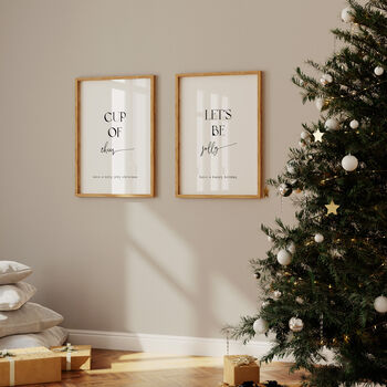 Let's Be Jolly Minimal Christmas Print, 2 of 6