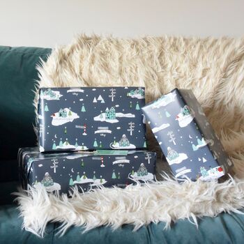 North Pole Christmas Wrapping Paper, 9 of 12