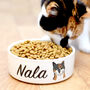 Cute Cat Personalised Pet Bowl, thumbnail 4 of 6