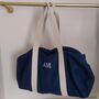 Personalised Denim Hold All Gym Sports Travel Bag, thumbnail 3 of 11