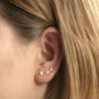 Sterling Silver Star Earring Cuffs, thumbnail 2 of 3
