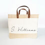 Handwritten Type, Personalised Luxury Shopping Tote Bag, thumbnail 3 of 10