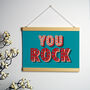 You Rock Marquee Lights Greetings Card, thumbnail 2 of 2