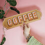 Coffee Mirror Sign Gold, thumbnail 1 of 3