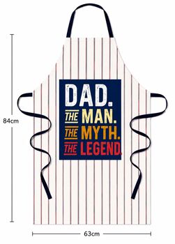 Dad Apron 100% Cotton, 2 of 4