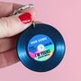 'Our Song' Personalised Vinyl Record Keyring, thumbnail 1 of 7
