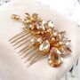 Gold Crystal Hair Comb, thumbnail 1 of 5