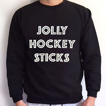 'Jolly Hockey Sticks' Slogan Sweatshirt, 2 of 3