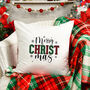 Tartan Merry Christmas Cushion, thumbnail 1 of 4
