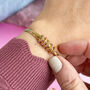 50th Birthday Birthstone Rings Bracelet, thumbnail 5 of 8