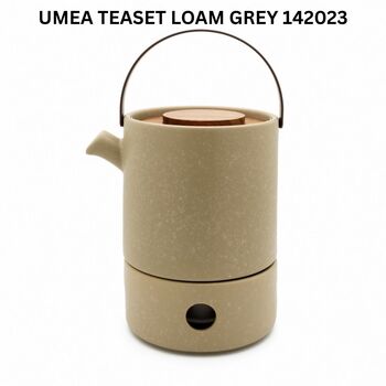 Umea Design Tea Set Stoneware Teapot One.2 L With Warmer, 2 of 4