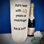 Pairs Well Milestone Wedding Anniversary Fuel Bottle Bag, thumbnail 3 of 3