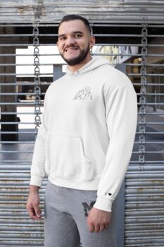 Embroidered Outline From Photo Unisex Hoodie, 12 of 12