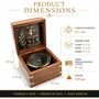 Personalised Heritage Gimbal Compass For Graduation Gift, thumbnail 5 of 12