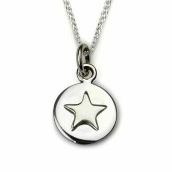 Lucky Star Good Luck Necklace In Rose Gold Or Silver, 3 of 5