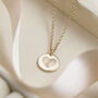 Personalised Round Fingerprint Heart Necklace, thumbnail 1 of 7