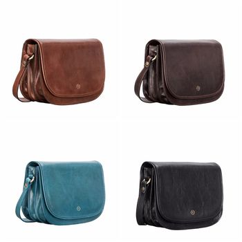 Personalised Handcrafted Leather Saddle Bag 'Medolla M', 4 of 12