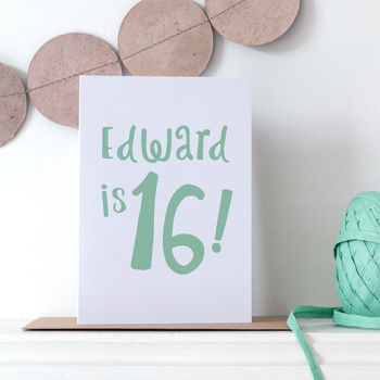 Personalised 16th Birthday Card, 2 of 4