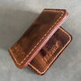 Genuine Leather Card Holder, Anniversary Gift, thumbnail 2 of 9