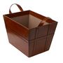 Leather Home Storage Basket, thumbnail 2 of 3