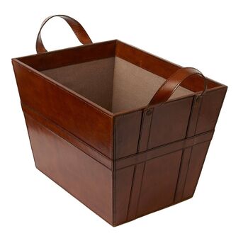 Leather Home Storage Basket, 2 of 3