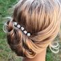 Set Of Five Ceramic Floral Wedding Hair Pins, thumbnail 4 of 12