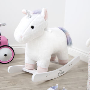 personalised unicorn rocking horse