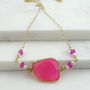 Pink Chalcedony And Pearl Necklace, thumbnail 3 of 4
