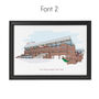 Personalised Aston Villa, Villa Park Stadium Print, thumbnail 3 of 6