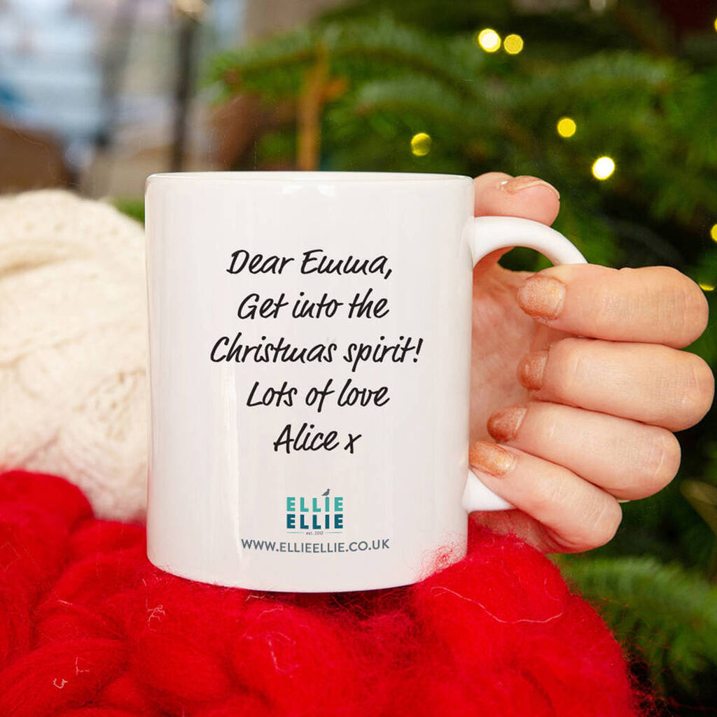 'Cup Of Christmas Spirit' Mug By Ellie Ellie